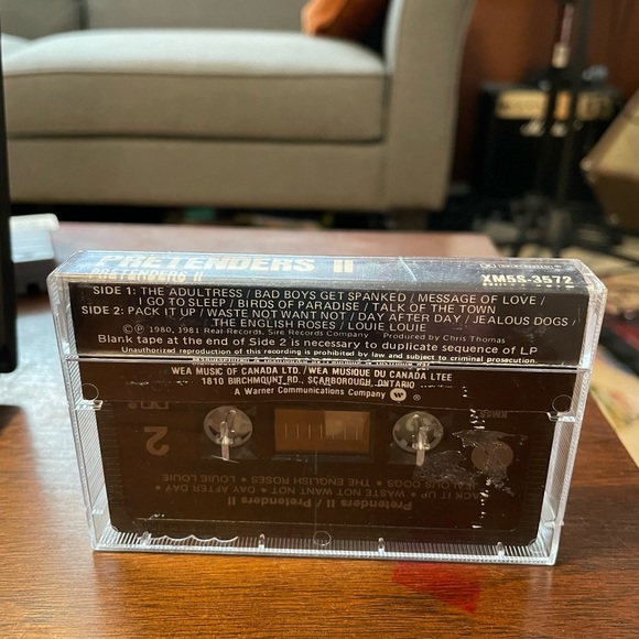 🎭 Vintage Pretenders II 1981 Real Records Sire Cassette Tape Chrissie Hynde 🎭 - Picture 3 of 6
